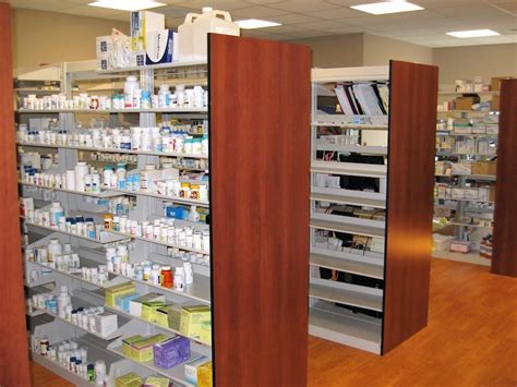 pharmacy shelving units